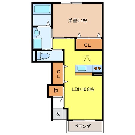 スミールＡの物件間取画像